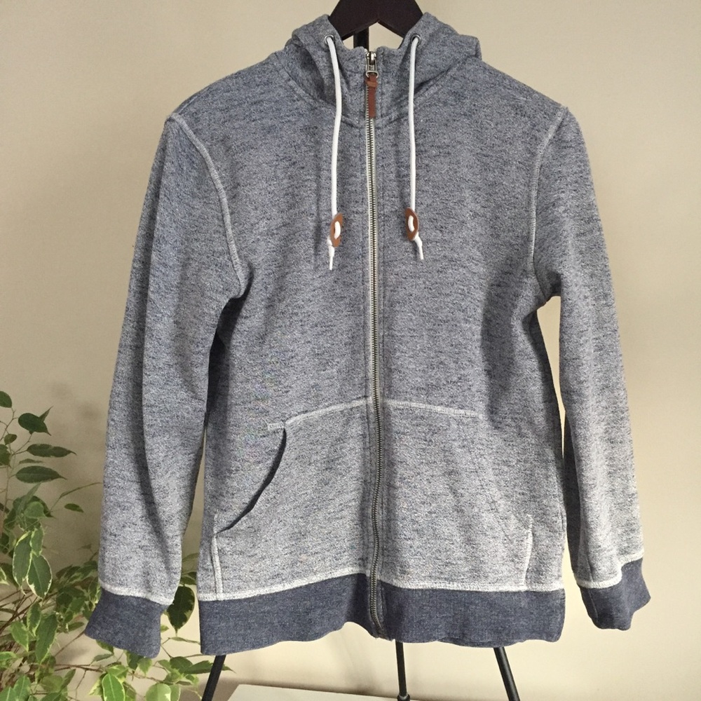 H&M LOGG gray full zip hoodie